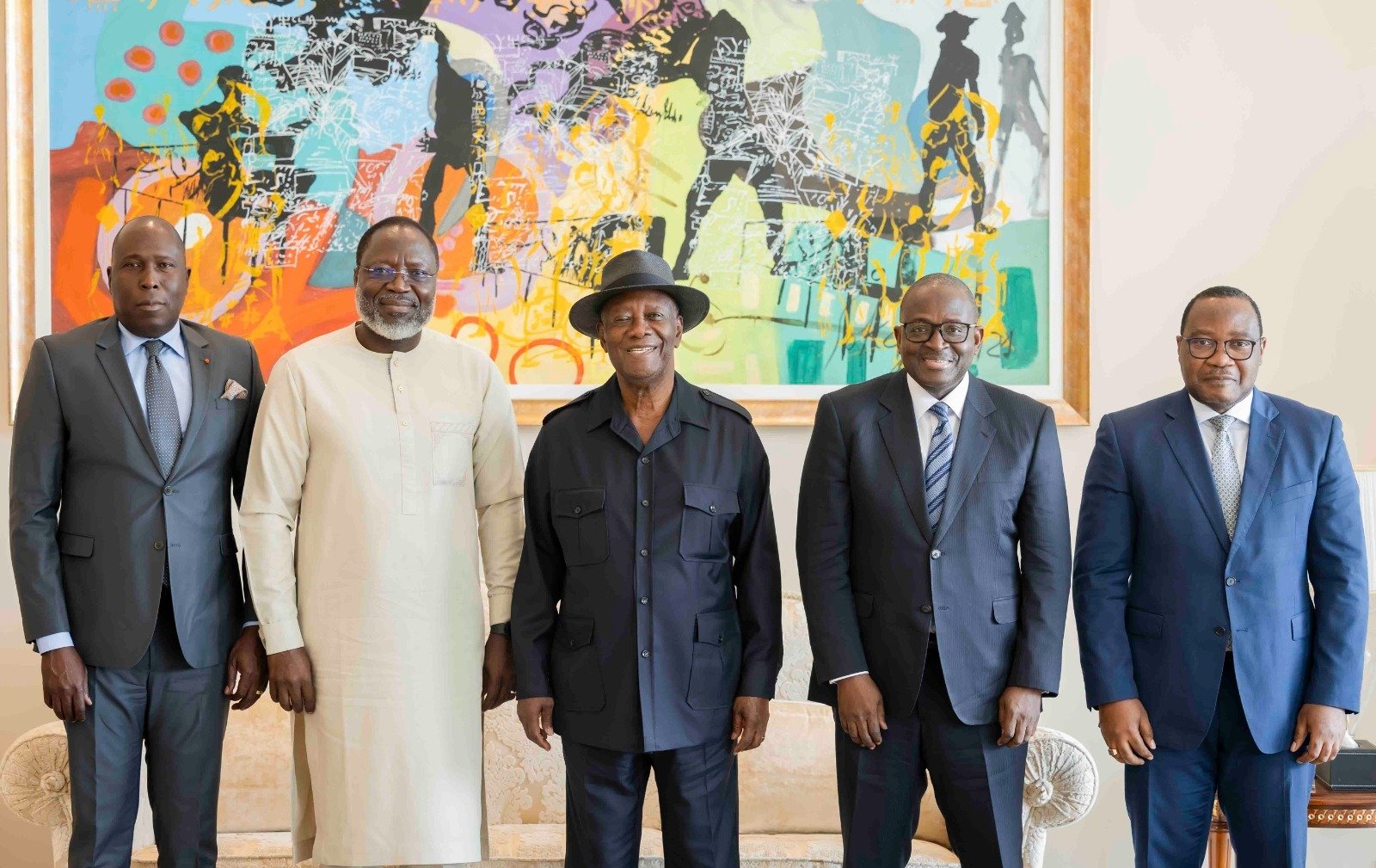 Le Président de la Commission de la CEDEAO effectue une visite d'adieux au Président Alassane OUATTARA